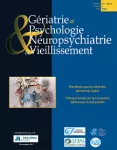 GERIATRIE ET PSYCHOLOGIE & NEUROPSYCHIATRIE DU VIEILLISSEMENT, 19(1) - 2021