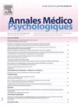 ANNALES MEDICO PSYCHOLOGIQUES, 179(6) - 2021