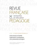 REVUE FRANCAISE DE PEDAGOGIE, (212) - 2021