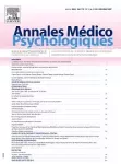 ANNALES MEDICO PSYCHOLOGIQUES, 178(7) - 2020