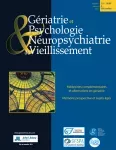GERIATRIE ET PSYCHOLOGIE & NEUROPSYCHIATRIE DU VIEILLISSEMENT, 18(4) - 2020