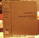 Handbook of abnormal psychology